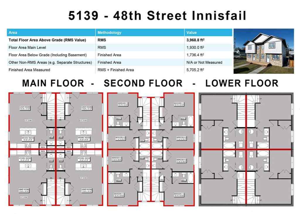 MLS® A2265569 - 5139 48th Street   in Central Innisfail Innisfail, Multi-Family