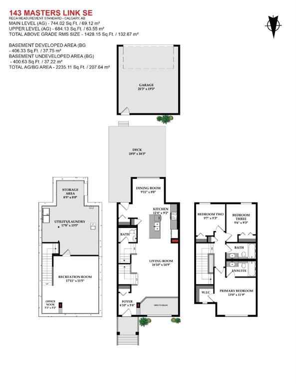 MLS® A2265572 - 143 Masters Link SE in Mahogany Calgary, Residential