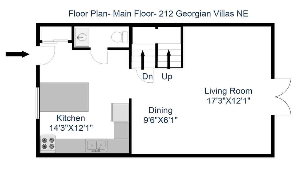 MLS® A2265583 - 212 Georgian Villas NE in Marlborough Park Calgary, Residential