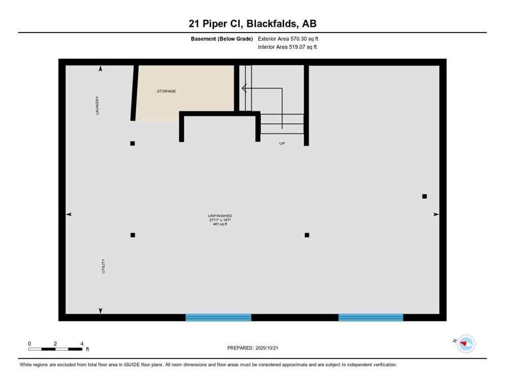 MLS® A2265593 - 21 Piper Close  in Panorama Estates Blackfalds, Residential