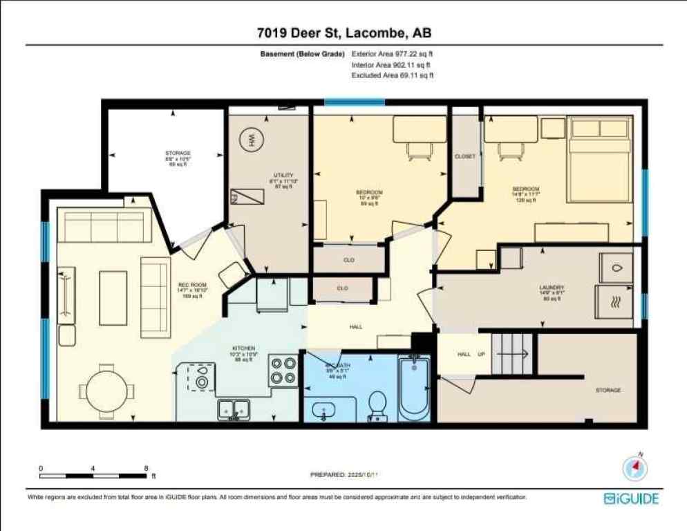MLS® A2265650 - 7019 Deer Street  in College Heights Lacombe, Residential