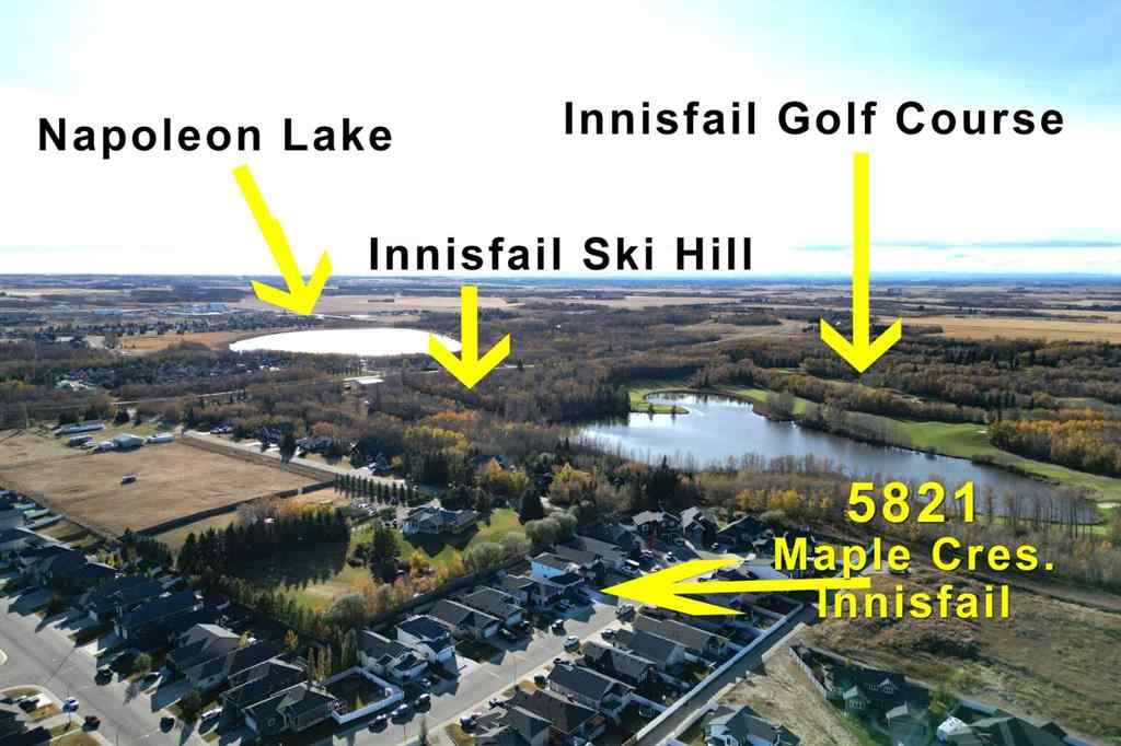 MLS® A2265678 - 5821 Maple Cres   in Hazelwood Estates Innisfail, Residential