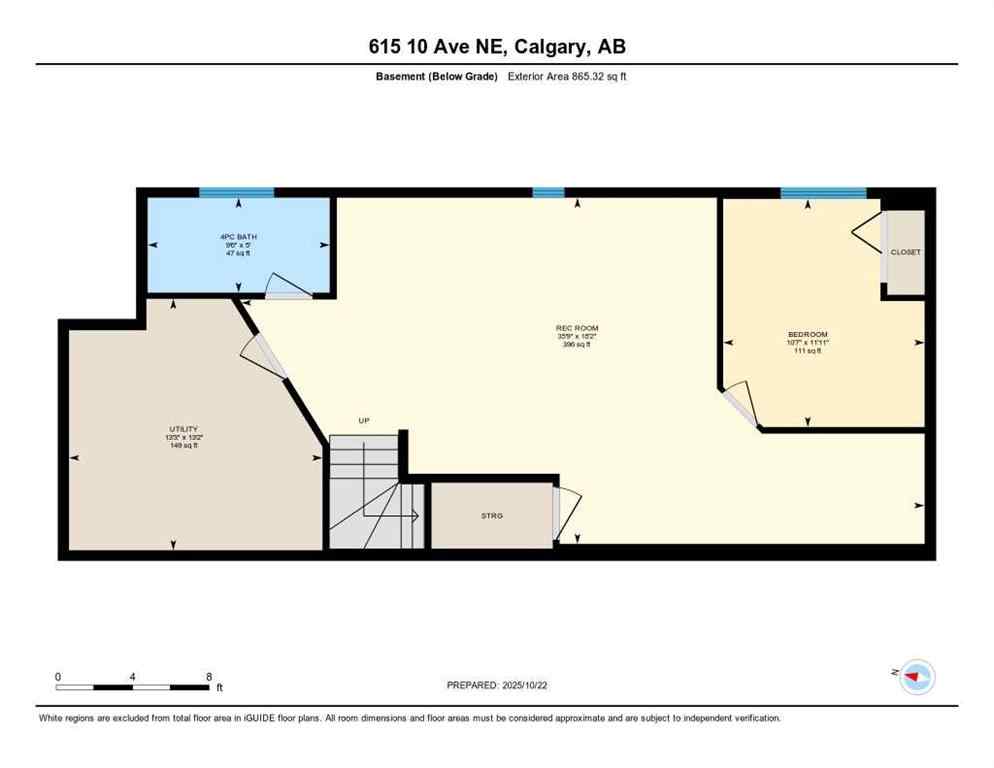 MLS® A2265690 - 615 10 Avenue NE in Renfrew Calgary, Residential
