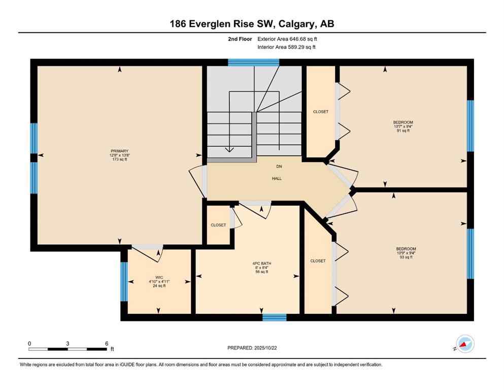 MLS® A2265696 - 186 Everglen Rise SW in Evergreen Calgary, Residential