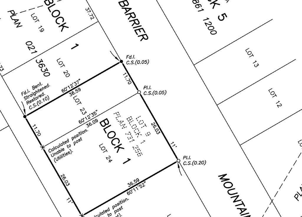 MLS® A2265725 - 23 Barrier Mountain Drive   in NONE Exshaw, Land