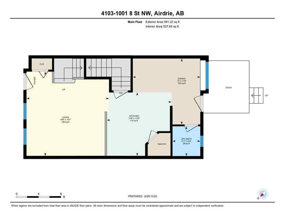 MLS® A2265743 - Unit #4103 1001 8 Street NW in Williamstown Airdrie, Residential
