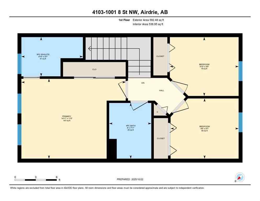 MLS® A2265743 - Unit #4103 1001 8 Street NW in Williamstown Airdrie, Residential