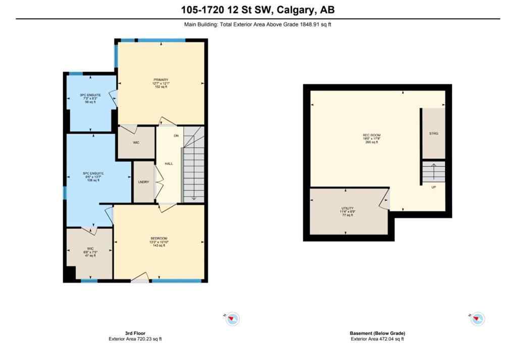 MLS® A2265775 - Unit #105 1720 12 Street SW in Lower Mount Royal Calgary, Residential