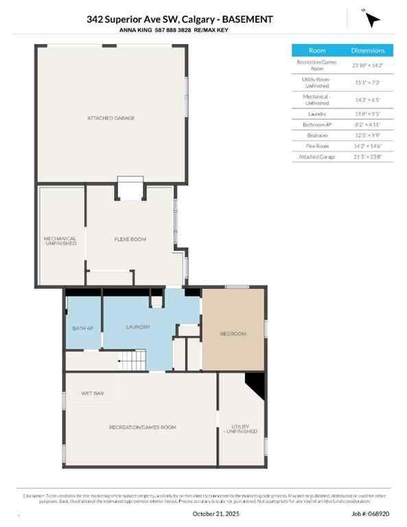 MLS® A2265777 - 342 SUPERIOR Avenue SW in Scarboro Calgary, Residential