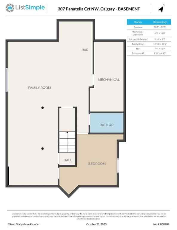 MLS® A2265812 - 307 Panatella Court NW in Panorama Hills Calgary, Residential