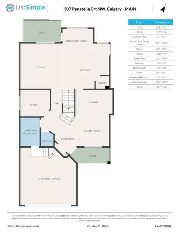 MLS® A2265812 - 307 Panatella Court NW in Panorama Hills Calgary, Residential