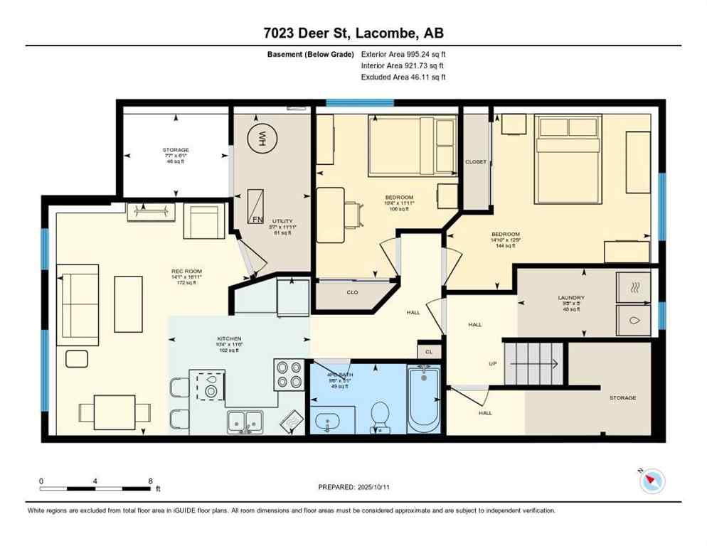 MLS® A2265842 - 7023 Deer Street  in College Heights Lacombe, Residential
