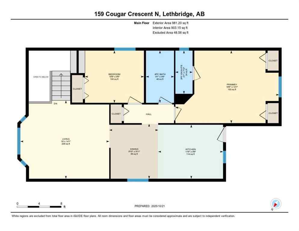 MLS® A2265971 - 159 Cougar Crescent N in Uplands Lethbridge, Residential