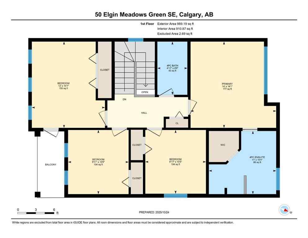 MLS® A2266095 - 50 Elgin Meadows Green SE in McKenzie Towne Calgary, Residential