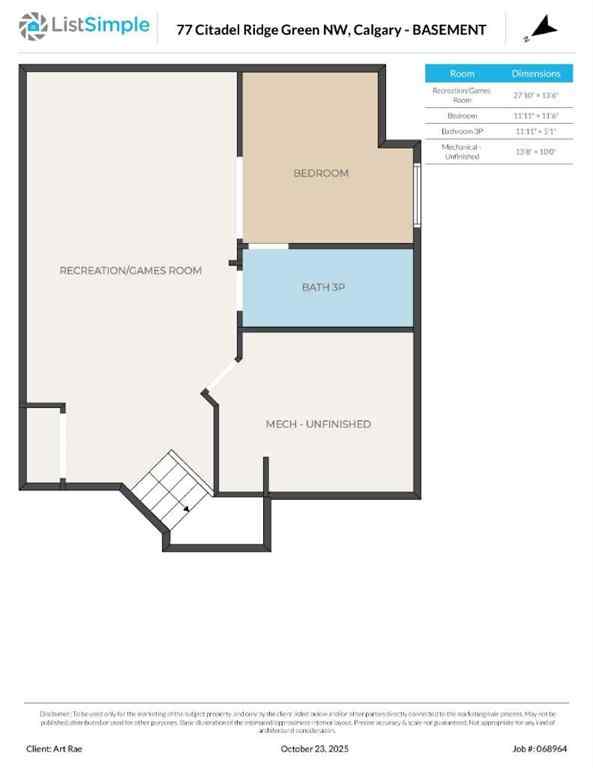MLS® A2266438 - 77 Citadel Ridge Green NW in Citadel Calgary, Residential