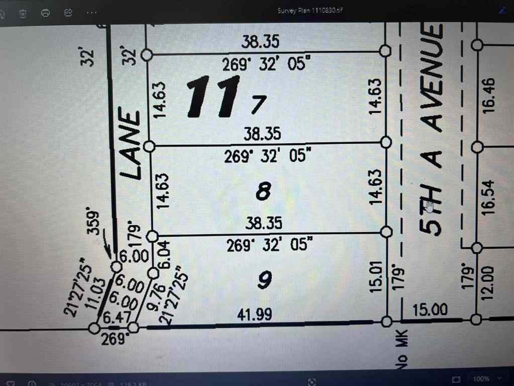 MLS® A2266514 - 1113 5A Avenue SE in NONE Three Hills, Land