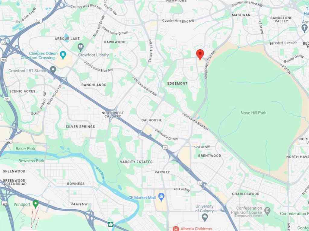 MLS&reg; # A2266566 - Unit #1621 3400 Edenwold Heights NW in Edgemont Calgary, Residential Open Houses