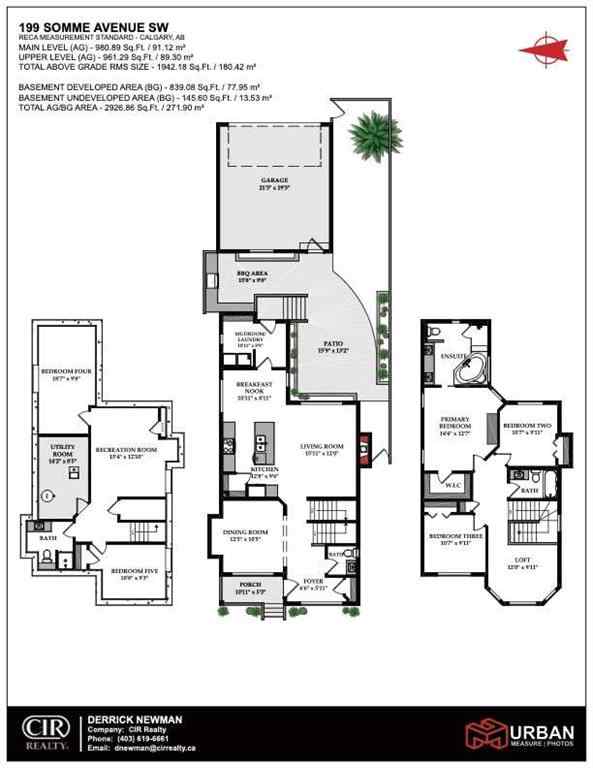 MLS® A2266610 - 199 Somme Avenue SW in Garrison Woods Calgary, Residential