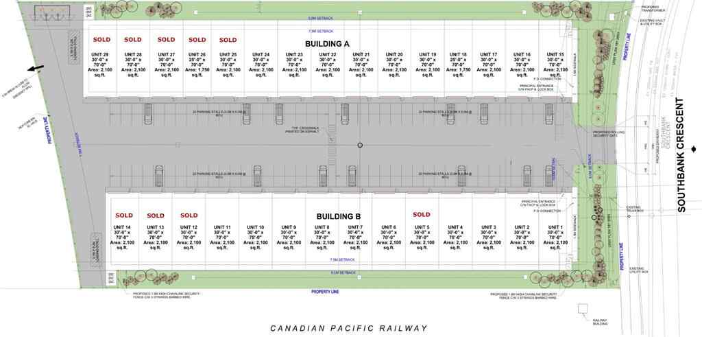 MLS® A2266804 - Unit ##1 25 Southbank Crescent  in Southbank Business Park Okotoks, Commercial
