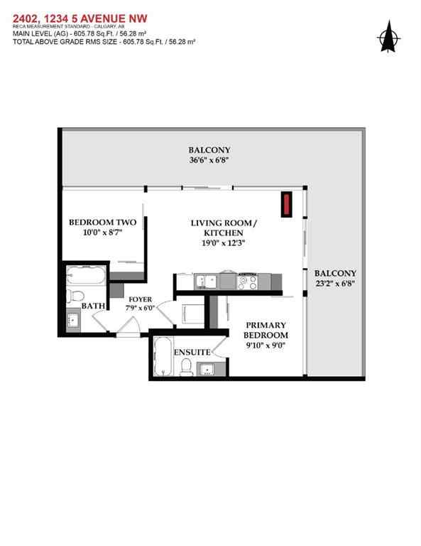 MLS® A2266879 - Unit #2402 1234 5 Avenue NW in Hillhurst Calgary, Residential