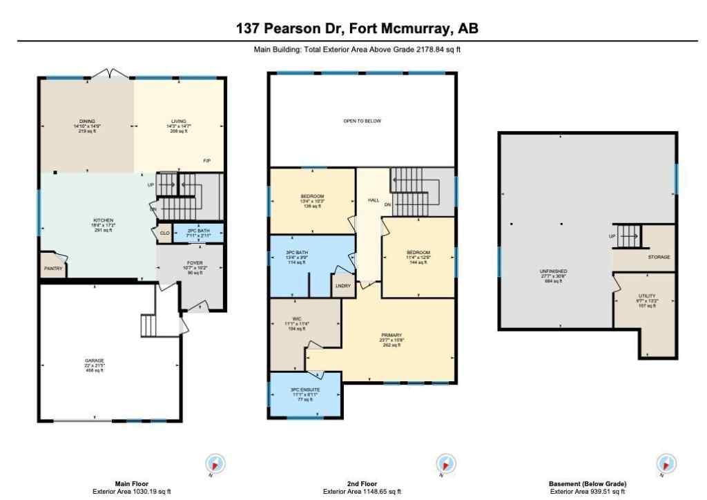 MLS® A2266898 - 137 Pearson Drive  in Waterways Fort McMurray, Residential