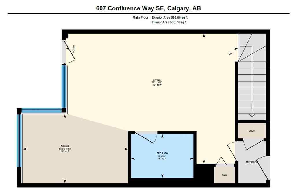 MLS&reg; # A2266982 - 607 Confluence Way SE in Downtown East Village Calgary, Commercial Open Houses