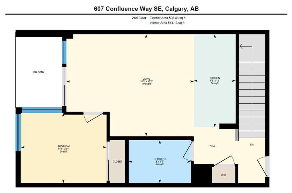 MLS&reg; # A2266982 - 607 Confluence Way SE in Downtown East Village Calgary, Commercial Open Houses