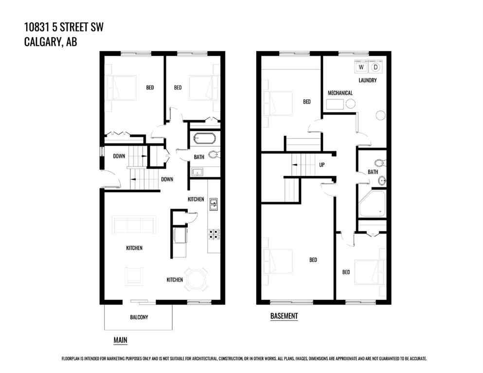 MLS® A2267053 - 10831 5 Street SW in Southwood Calgary, Residential