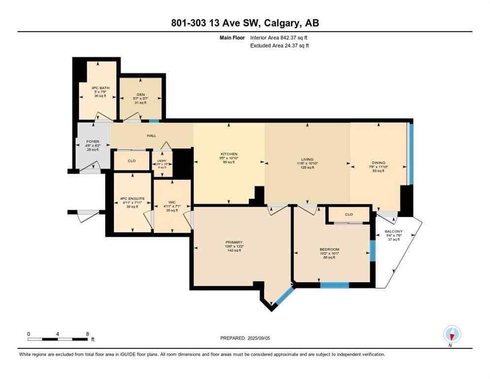 MLS® A2267219 - Unit #801 303 13 Avenue SW in Beltline Calgary, Residential