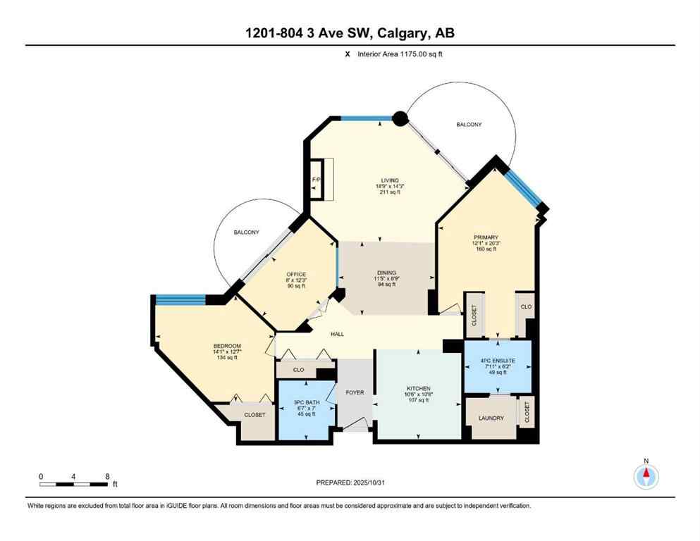 MLS® A2267247 - Unit #1201 804 3 Avenue SW in Eau Claire Calgary, Residential