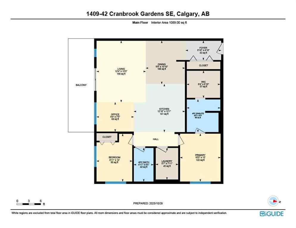 MLS® A2267551 - Unit #1409 42 Cranbrook Gardens SE in Cranston Calgary, Residential