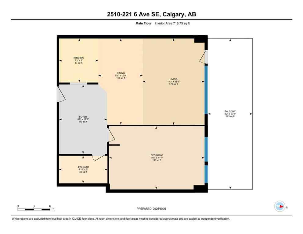 MLS® A2267575 - Unit #2510 221 6 Avenue SE in Downtown Commercial Core Calgary, Residential