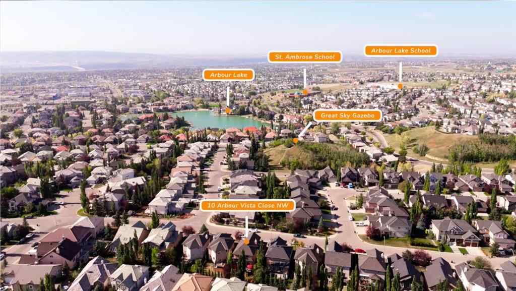 MLS® A2267586 - 10 Arbour Vista Close NW in Arbour Lake Calgary, Residential