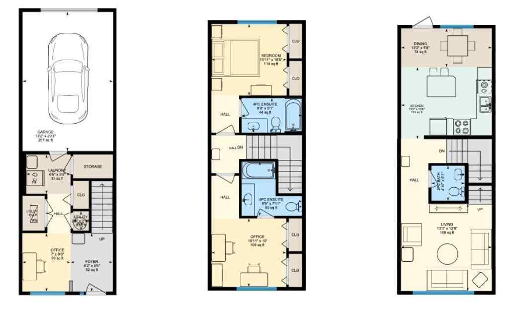 MLS® A2267671 - Unit #212 130 New Brighton Way SE in New Brighton Calgary, Residential
