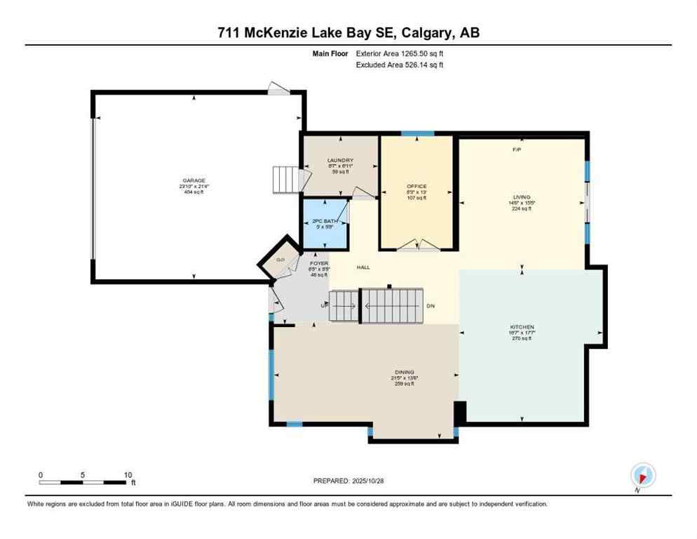 MLS® A2267695 - 711 Mckenzie Lake Bay SE in McKenzie Lake Calgary, Residential