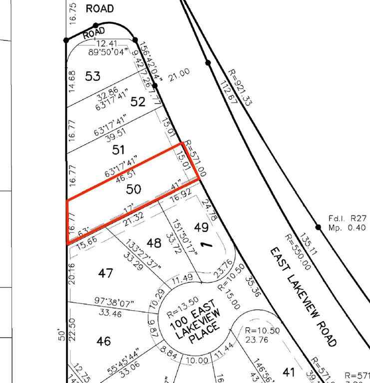 MLS® A2267804 - 479 EAST LAKEVIEW Road  in East Lakeview Shores Chestermere, Land