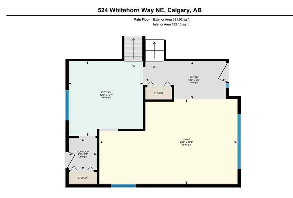 MLS® A2267810 - 524 Whitehorn Way NE in Whitehorn Calgary, Residential