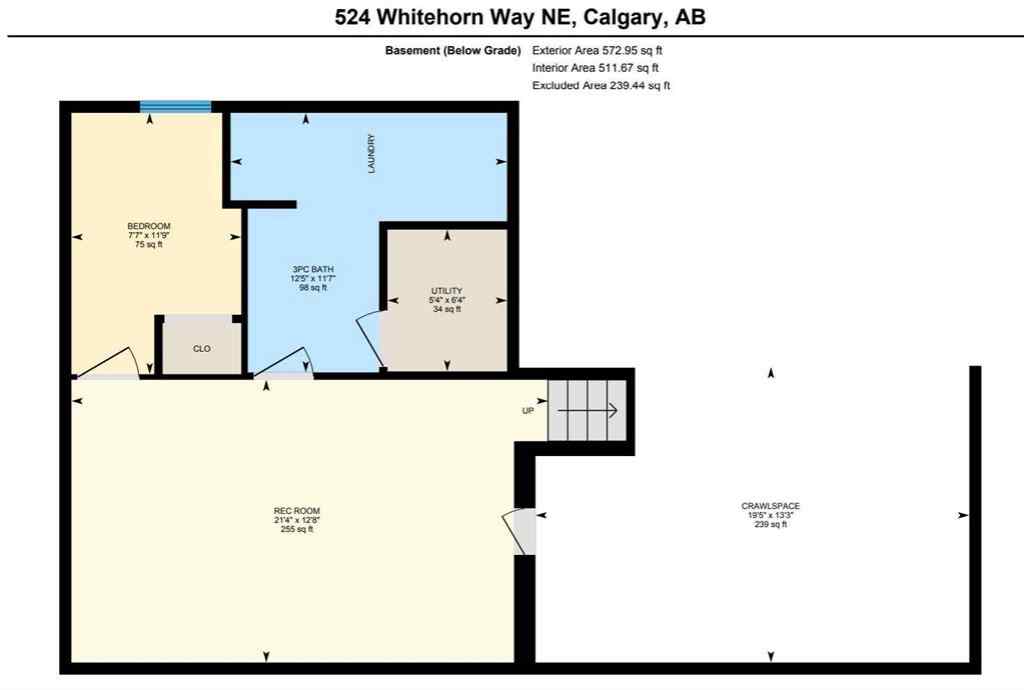 MLS® A2267810 - 524 Whitehorn Way NE in Whitehorn Calgary, Residential
