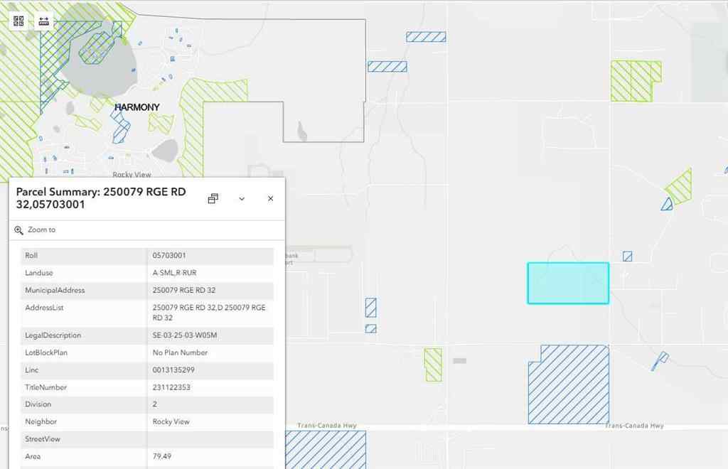 MLS® A2267888 - 250079 Range Road 32   in Springbank Rural Rocky View County, Land
