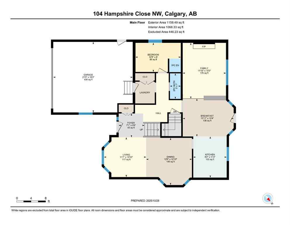 MLS® A2267985 - 104 Hampshire Close NW in Hamptons Calgary, Residential