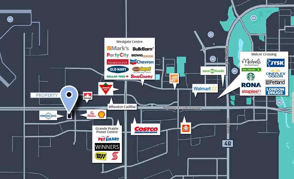 MLS&reg; # A2268114 - 9902 120 Street  in Vision West Business Park Grande Prairie, Commercial Open Houses