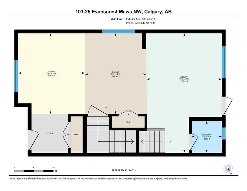MLS&reg; # A2268127 - Unit #101 25 Evanscrest Mews NW in Evanston Calgary, Residential Open Houses