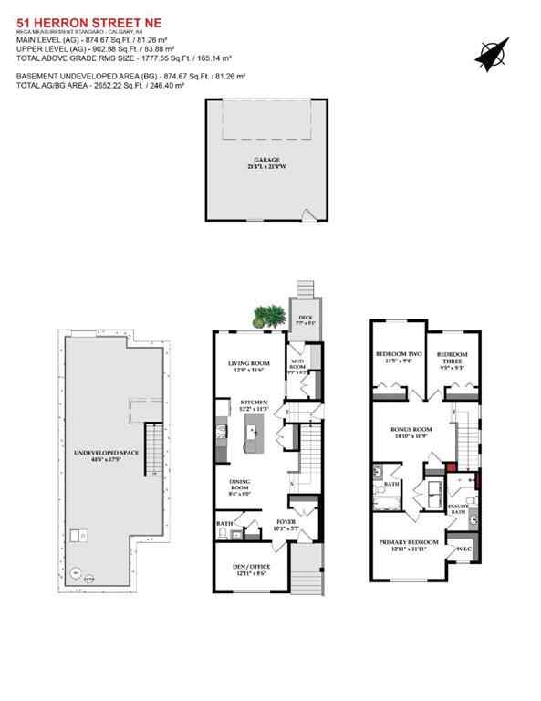 MLS® A2268142 - 51 Herron Street NE in Livingston Calgary, Residential