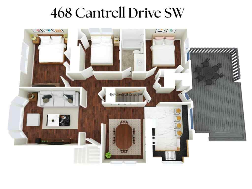 MLS® A2268207 - 468 Cantrell Drive SW in Canyon Meadows Calgary, Residential