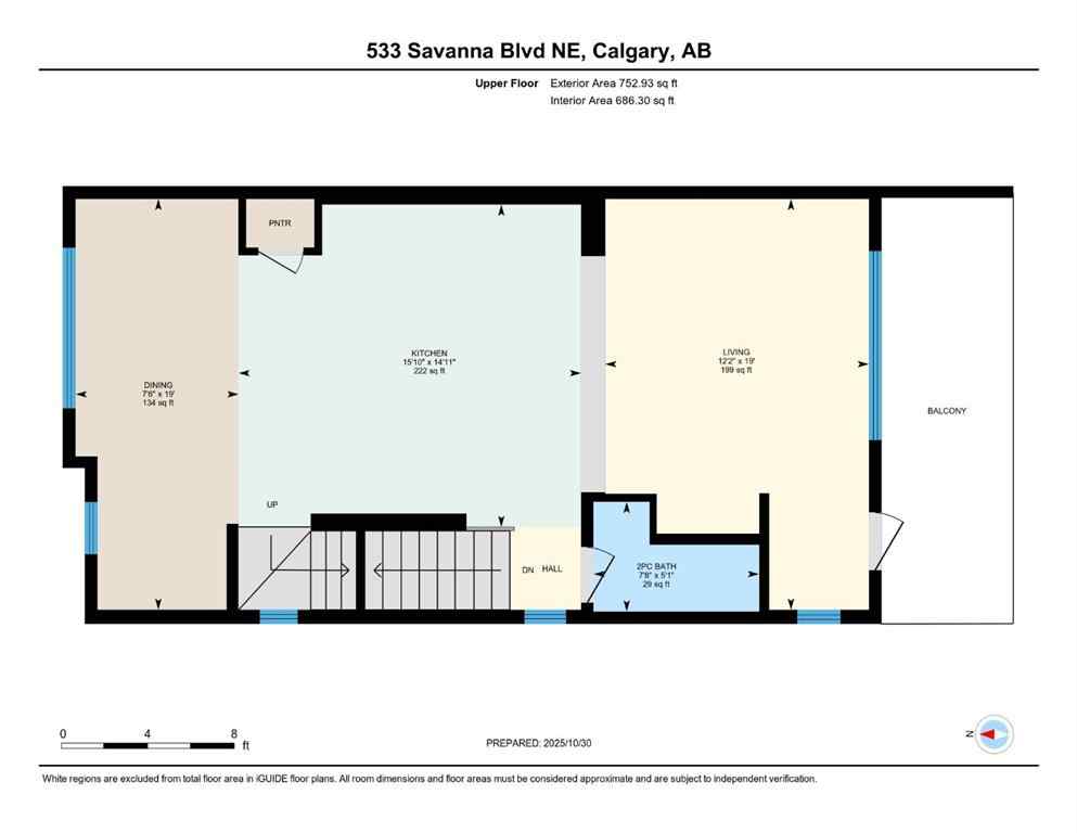 MLS® A2268216 - 533 Savanna Boulevard NE in Saddle Ridge Calgary, Residential