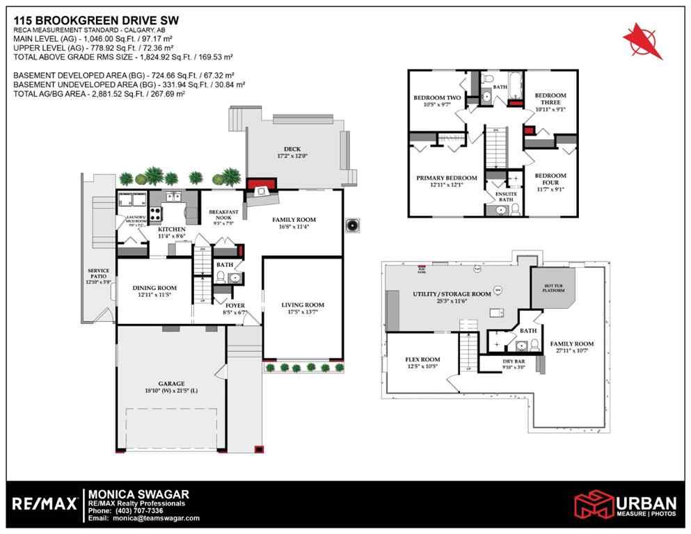 MLS® A2268291 - 115 Brookgreen Drive SW in Braeside Calgary, Residential