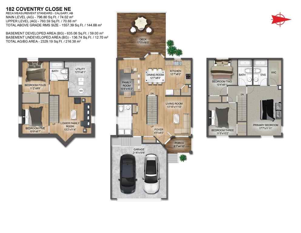 MLS&reg; # A2268608 - 182 Coventry Close NE in Coventry Hills Calgary, Residential Open Houses