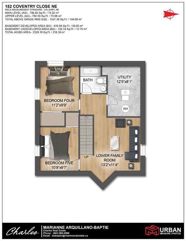 MLS&reg; # A2268608 - 182 Coventry Close NE in Coventry Hills Calgary, Residential Open Houses