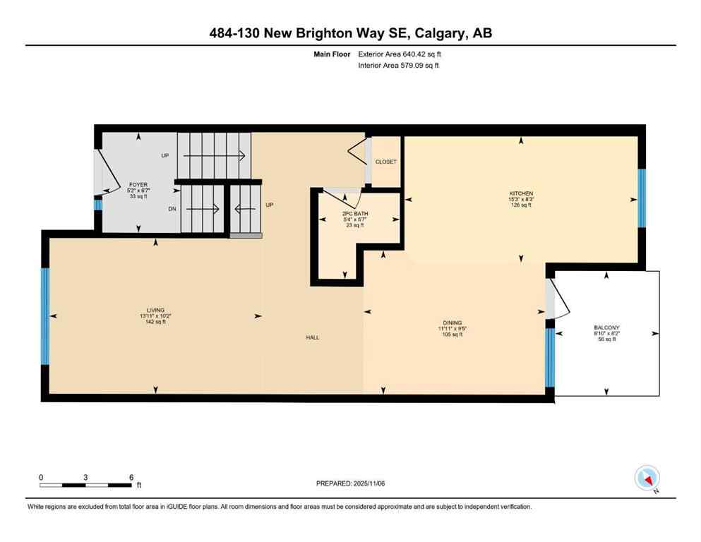MLS® A2268645 - Unit #484 130 New Brighton Way SE in New Brighton Calgary, Residential
