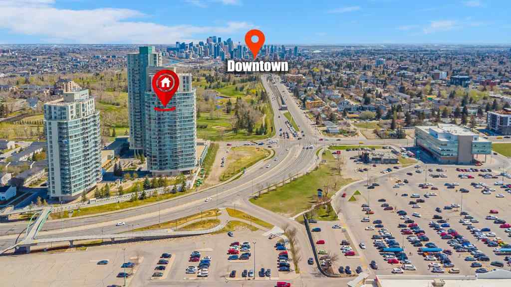 MLS&reg; # A2268996 - Unit #707 77 Spruce Place SW in Spruce Cliff Calgary, Residential Open Houses